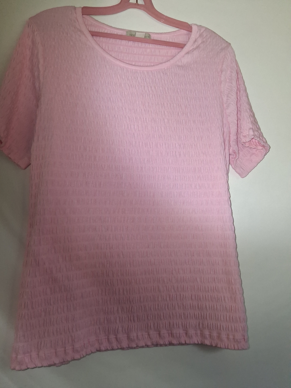 Appleseeds Pink Textured Short-Sleeve Top - Picture 5 of 6